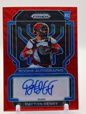 2022 Panini Prizm Payton Henry RC Autograph #RA-PH Red Prizm Auto 29/99 Marlins 