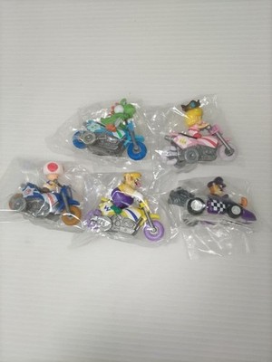 Nintendo Super Mario Bros. Mario Kart Wii Pullback Bike set of 5 Nintendo Mario