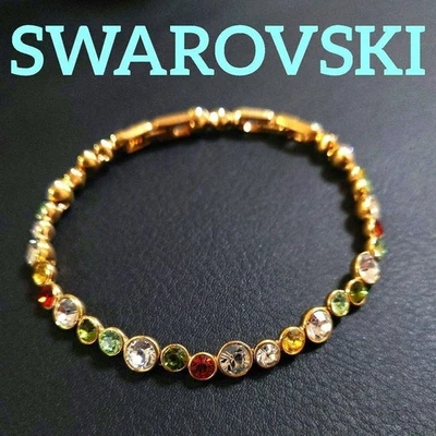SWAROVSKI Tennis Bracelet In Various Colors with Box Excellent Condition - Image 1 of 4