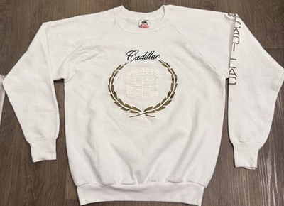 Vintage Cadillac Emblem Logo Crewneck Sweatshirt Size Large - Deadstock