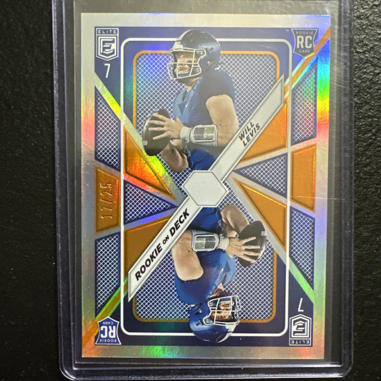 2023 Panini Donruss Elite Rookie On Deck Orange /25 Will Levis #RD-3 Rookie RC