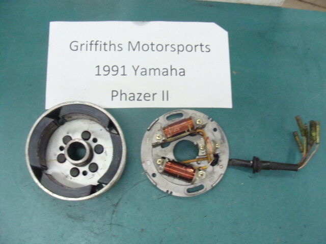 91 92 90 YAMAHA PHAZER 2 II pz485 stator magneto gen 91 92 90 YAMAHA PHAZER 2 II pz485 stator magneto gen