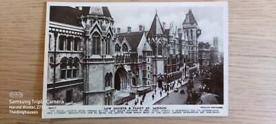 Postkarte London Law Courts and Fleet St. ungel_14