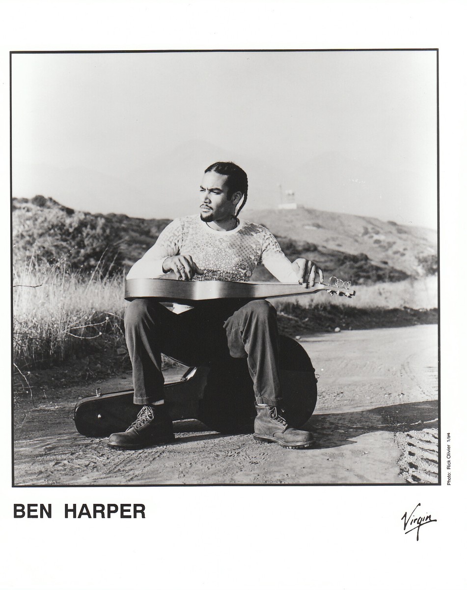 Ben Harper - 8x10 Black & White Publicity Photo from 1994 | eBay