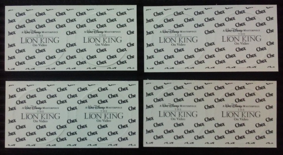 Disney Lion King Chex Cereal 1994 Pogs, Sarabi, Nala, Ed, Banzai | eBay