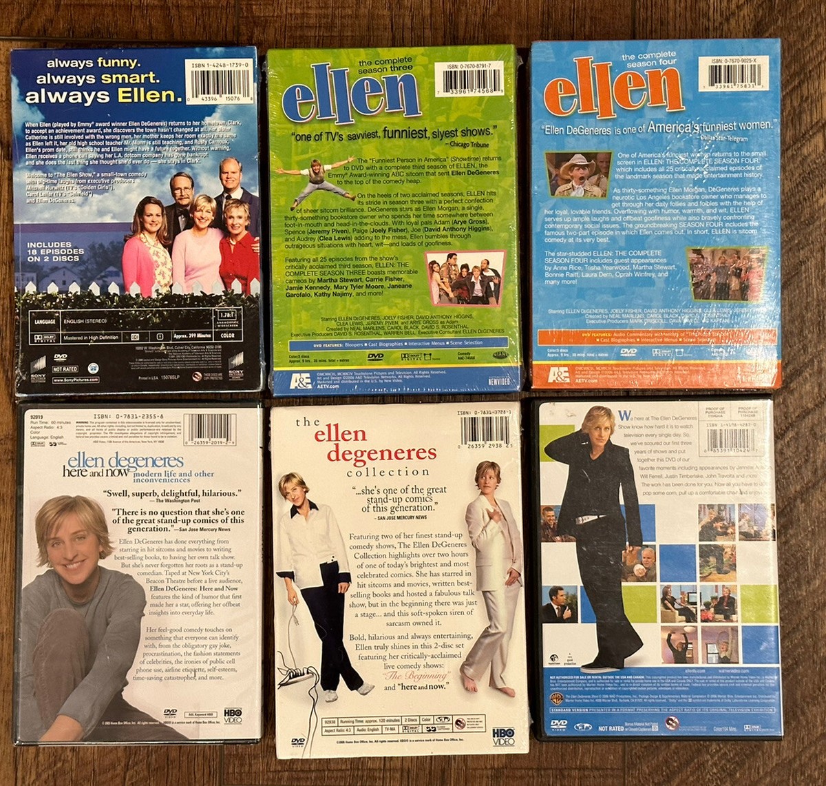 その他 Ellen: Complete Season Three [DVD] Ellen Degeneres Lot of 5 NEW Sealed DVD's, Ellen Season 3
