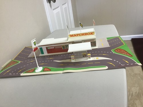 Matchbox Service Station MG-1 mit Original Box und Fourcourt