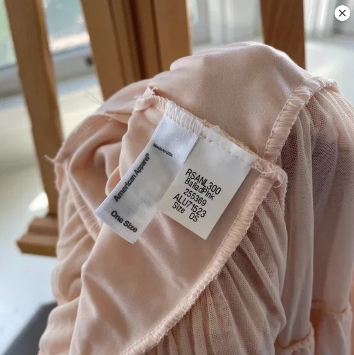 American Apparel Petticoat Skirt Tutu in Ballerina Pink Reversible One Size - Image 2 of 4