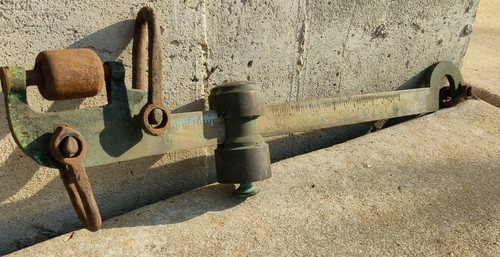 Howe Mercantile Scale Beam, Antique, Brass, 20 Inch Long, Hang And Use! - Picture 5 of 10