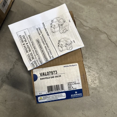 VAL07973 Manifold Gas Valve  White Rodgers Emerson