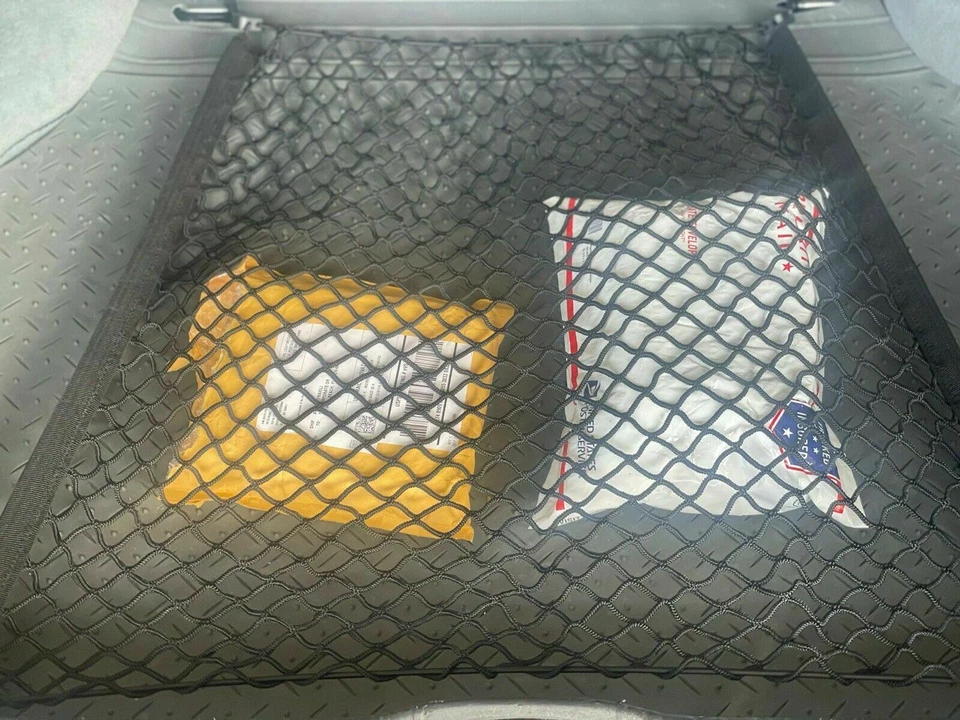 Red de carga de malla organizadora estilo piso maletero trasero para JAGUAR XJ8 XJR 1998-2009 Foto 2 de 4