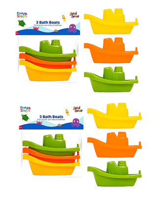 2 x 3 PACK ERSTE SCHRITTE BADEBOOTE - 3 VERSCHIEDENE FARBEN