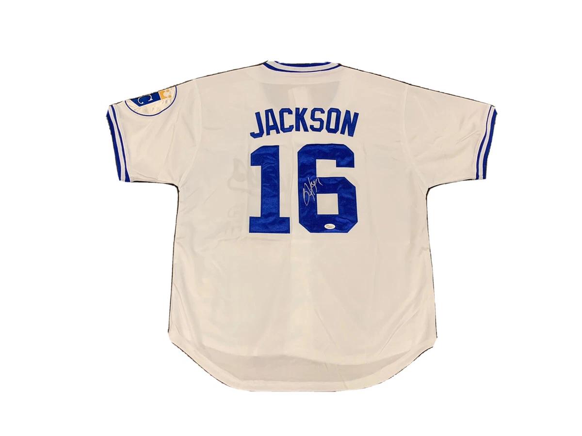 Bo Jackson Signed Kansas City Royals (Away White) Jersey JSA