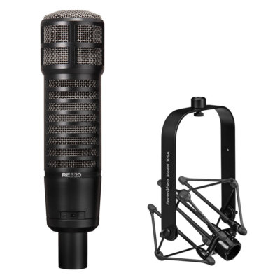 Electro-Voice RE320 Dynamic Vocal Mic w/ Electro-Voice 309A Shockmount