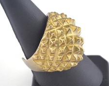 Adjustable Ring Raw brass 18.5mm 8.5US inner size - Adjustable  2838