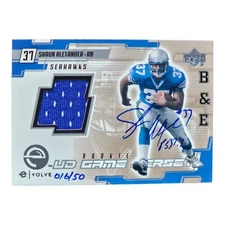 2000 Upper Deck Evolve #SA-J Shaun Alexander Rookie RC Autograph #'d /50 RARE