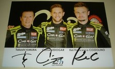 Le Mans 2019 - FIA WEC Du Mans Car Guy Racing Ferrari 488 GTE AM #57 Signed Card