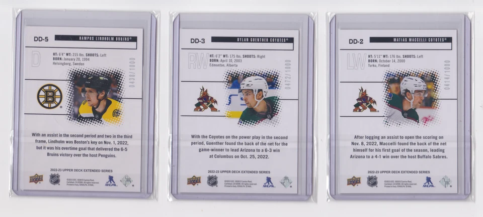 2022-23 UD EXTENDED SERIES DIAMOND DOMINANCE /1000 -INCLUDING ROOKIES- DROP LIST - Image 2 of 4