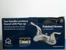 Homewerks Two Handle Lavatory/Bathroom Faucet w/ Pop-Up 62-B42-HYCH-BC-Z FS