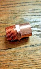 Copper Fitting, Male Adapter, 3/4" Male Pipe Threads x 7/8" O.D. Coupling 