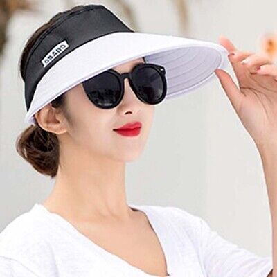 Sonnenhut Damen Visor Cap mit breiter Krempe Verstellbare Schirmm/ütze Anti-UV Gesichtsschutz Sommerhut Atmungsaktive Sonnenblende Schirmkappe Frauen Sunvisor Sonnenschirm M/ütze f/ür Outdoor Radfahren