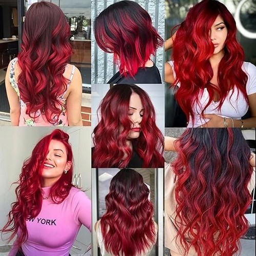 6 extensiones de cabello rizado con clip largas rizadas onduladas reflejos rayas de cabello - Imagen 69 de 81