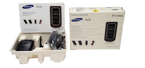 Samsung Axle SCH-R311 by US Cellular 3G Flip Phone - Black - 第 1/4 張圖片