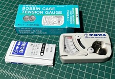 " M " STYLE JUMBO BOBBIN CASE TENSION GAUGE - TOWA TM-3 With Instruction Manual