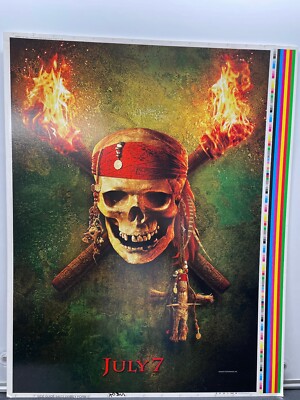 Pirates of the Caribbean Poster Dead Man's Chest Color Print Proof 2006 Teaser