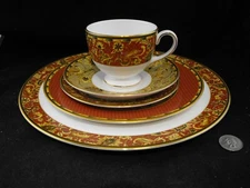 WEDGWOOD PERSIA 5 PC PLACE SETTING  DINNER  8" ACCENT PLATE  BNB  CUP  SAUCER