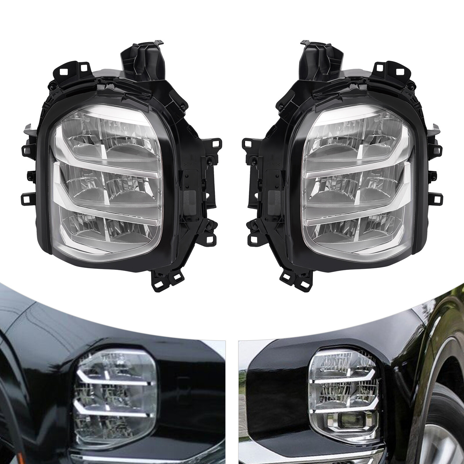 LED Front Headlights Headlamps Left & Right Side For 2022 Mitsubishi Outlander
