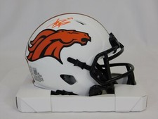 Steve Atwater Signed Denver Broncos Lunar Eclipse Mini Helmet BAS COA Arkansas