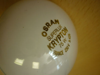 OSRAM Superlux Krypton Glühlampe Pilz Softweiß E27 75w for sale