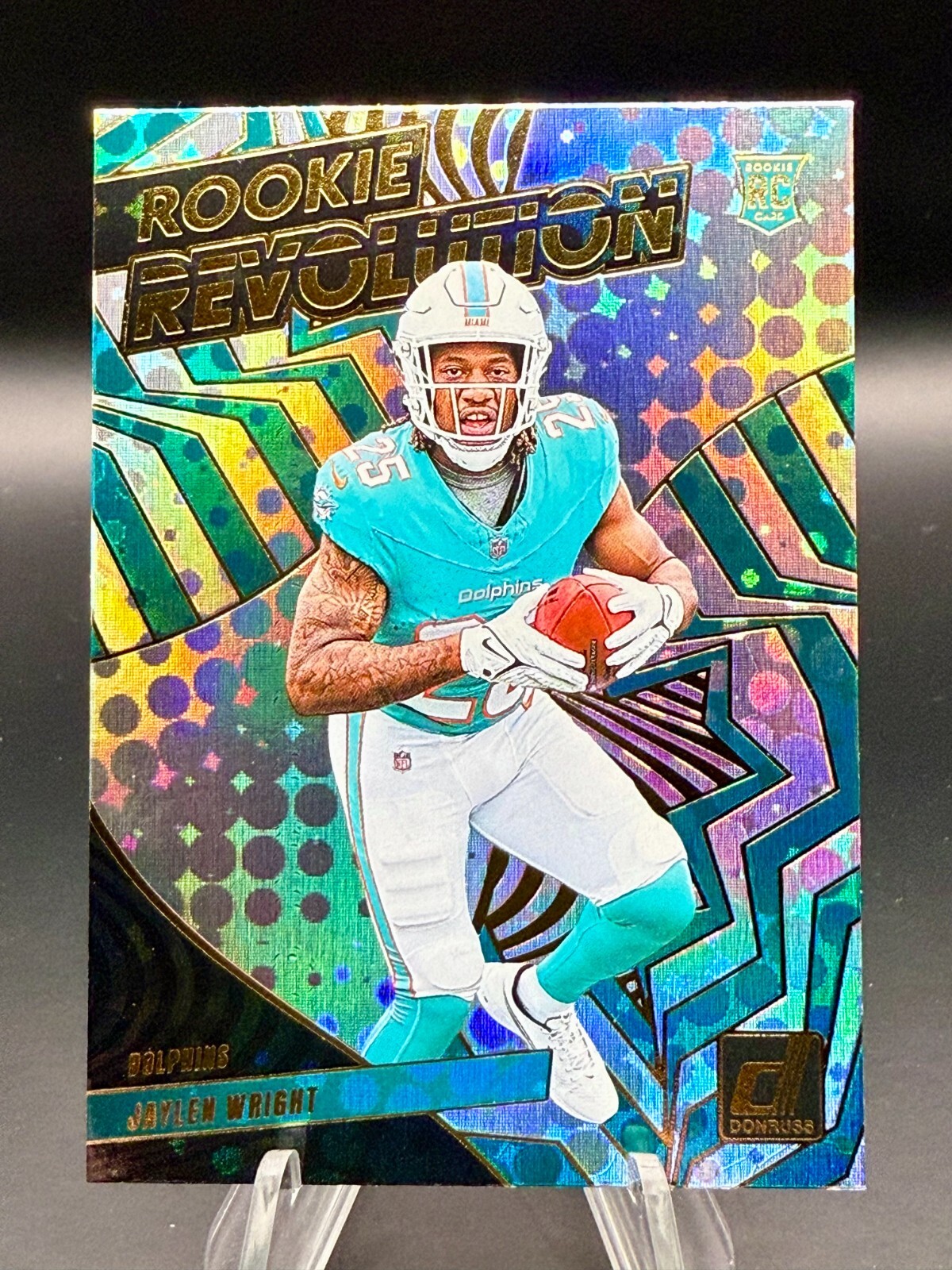 2024 Donruss - Jaylen Wright Rookie Revolution (RC) #33 Miami Dolphins