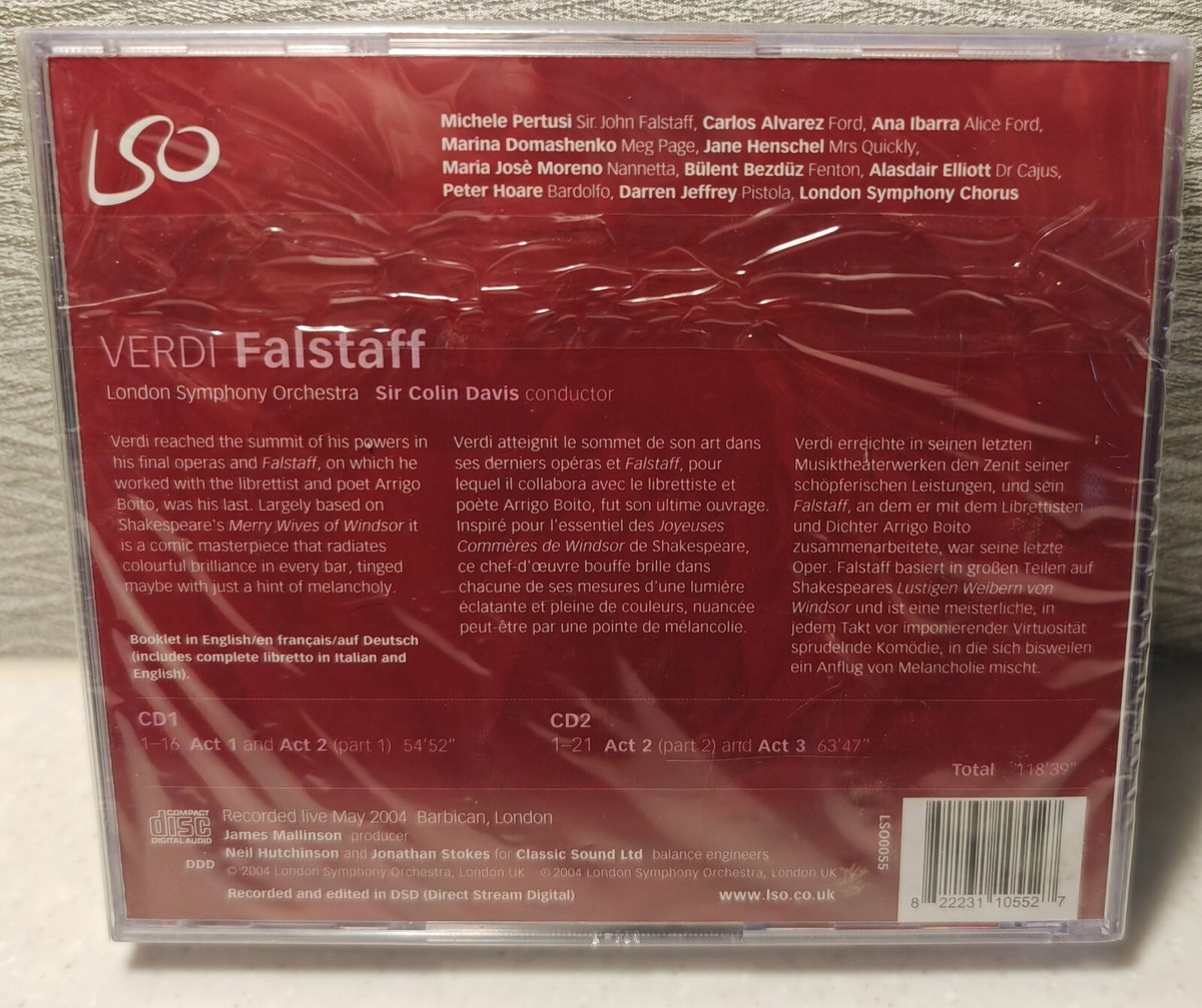 Verdi - Falstaff CD Sir Colin Davis - London Symphony Orchestra