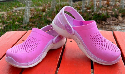 Crocs Literide 360 Shades of Pink Clog Women's J2 Junior 2 Clog Lightweight