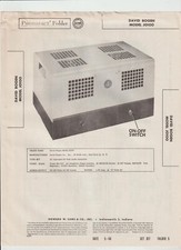 1956 DAVID BOGEN Model J0100 Audio Amplifier Service Manual SAMS Photofact A5