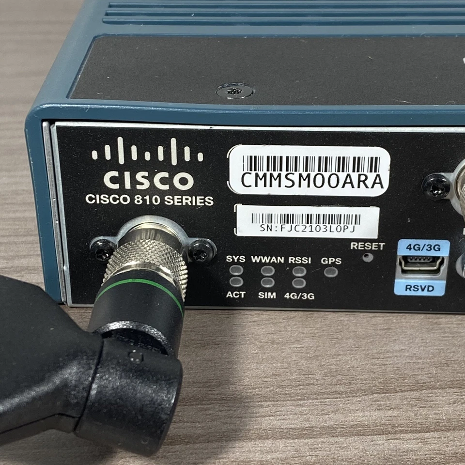 CISCO  819-4G C819G-4G-VZ-K9 LTE VERIZON ISR INTEGRATED SERVICES ROUTER - Image 3 of 4
