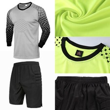 Mens Activewear Round Neck T-shirt And Shorts Goalie Sportsuits Quick Dry Match