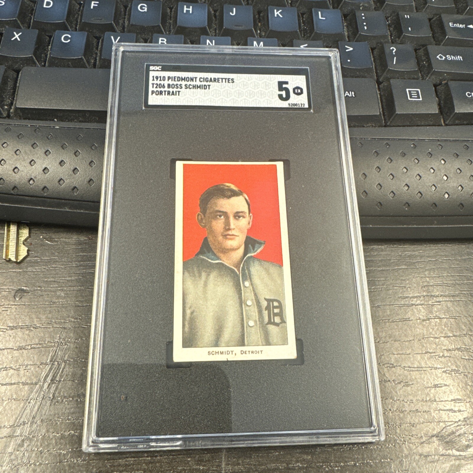 115 - R1910 T206 Boss Schmidt SGC 5 "Portrait" Piedmont