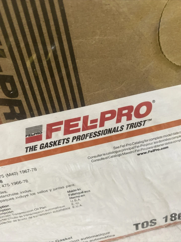 FEL-PRO TOS18629 AUTOMATIC TRANSMISSION OIL PAN GASKET - Image 3 of 4