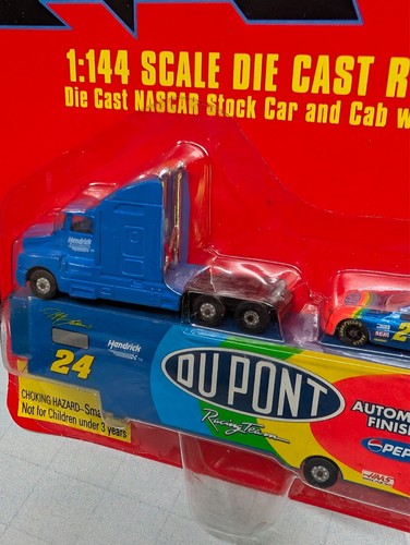 1:144 #24 JEFF GORDON DUPONT RACING CHAMPIONS TRANSPORTER HAULER & CAR 1997 - Picture 3 of 6