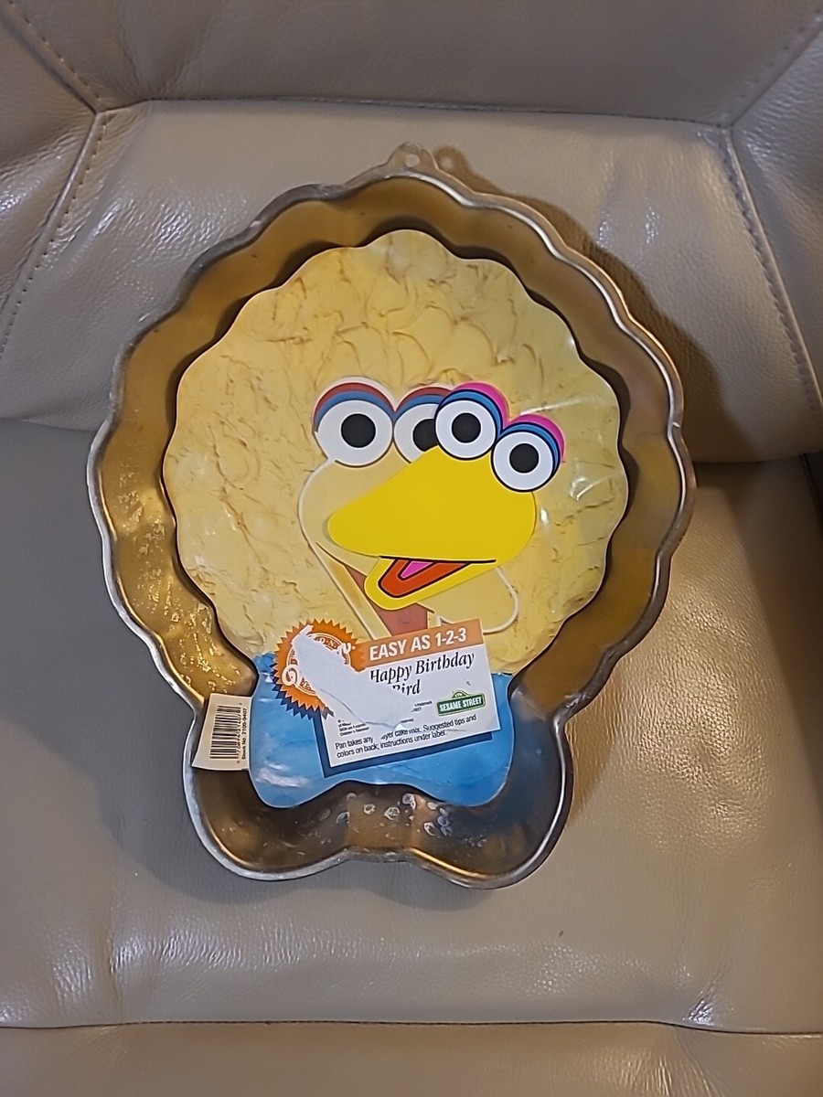 Wilton Cake Pan VTG 1988 Big Bird With Face Plate Happy Birthday