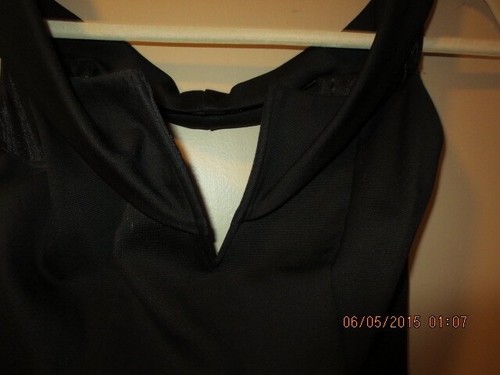 BEBE BLACK LINED EVENING DRESS----SIZE XXS---#T11A-22 - Picture 17 of 21