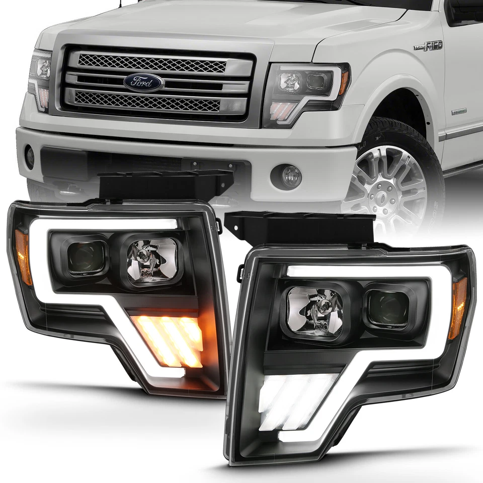 Barra de luz proyector ANZO 111469 para Ford F-150 2009-2013 G4 Switchback H.L Foto 2 de 4