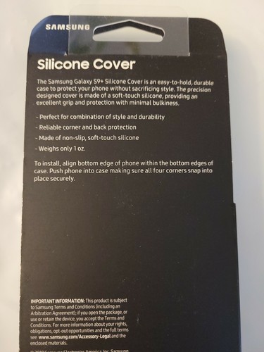 Samsung  Silicone Cover Case Shock proof for Samsung Galaxy S9+  Gray - Picture 2 of 2