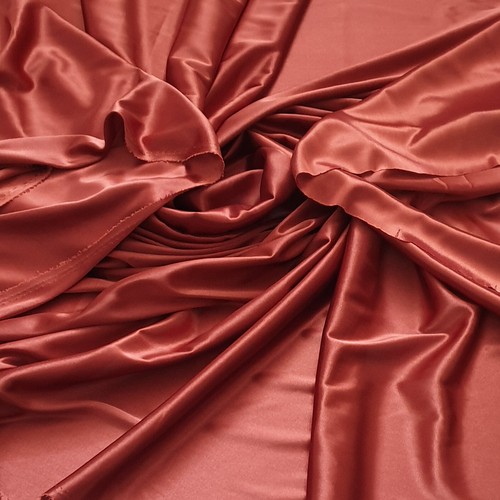 SILKY STRETCH SATIN BRIDAL STUDIO FABRIC WEDDING TABLE TOP DRESS DRAPERY 44'X4Y - Picture 25 of 47
