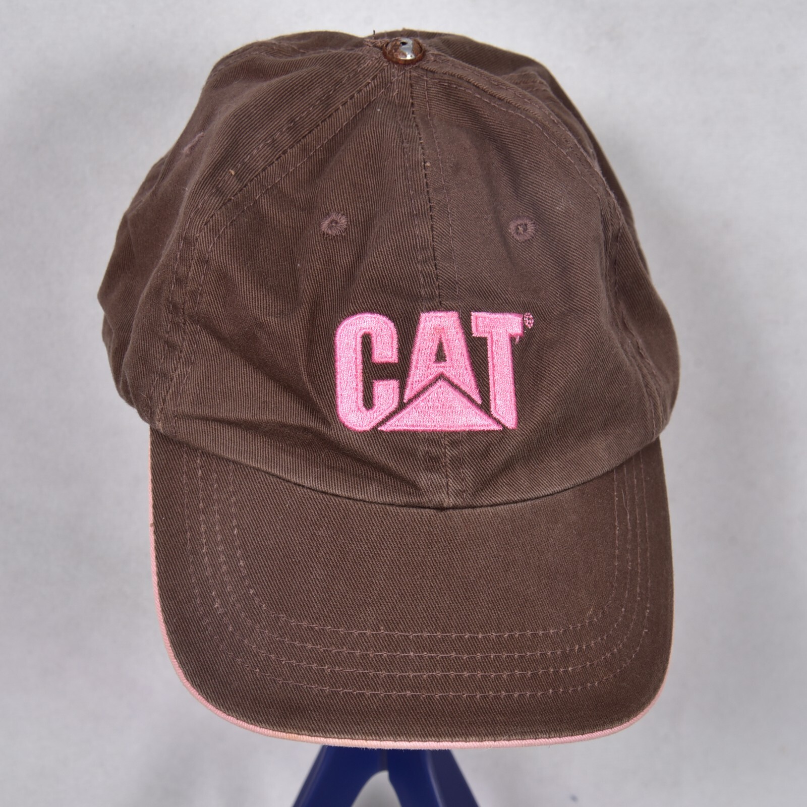 Cat Caterpillar Adjustable Baseball Cap Brown and… - image 3