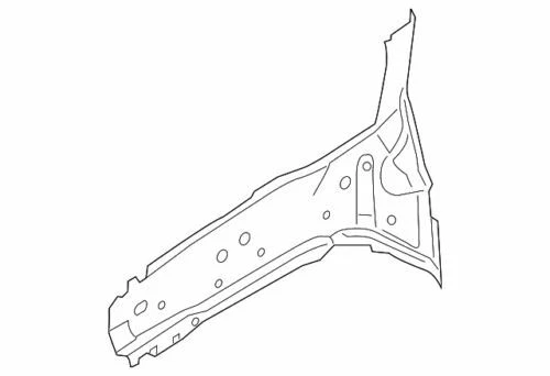 OEM NEW Ford 2012-2018 Focus Driver Side Outer Rail Fender Genuine Kv6Z17101A89A