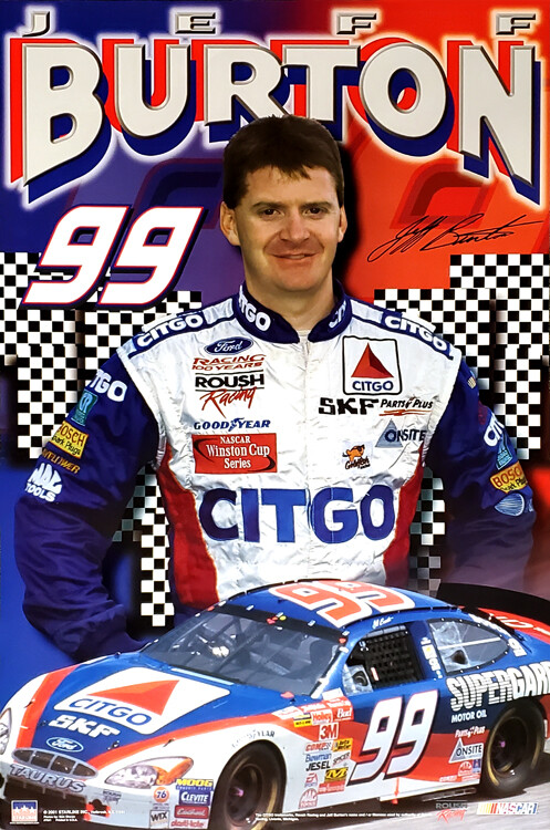 JEFF BURTON Citgo #99 Vintage 2001 NASCAR Racing Starline 22x34